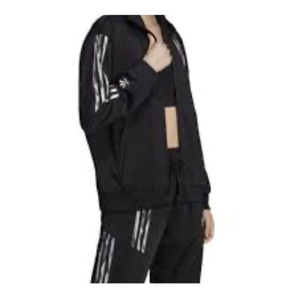 Adidas black zip up sweatshirt - xs womens track suit ￼ - Picture 1 of 7